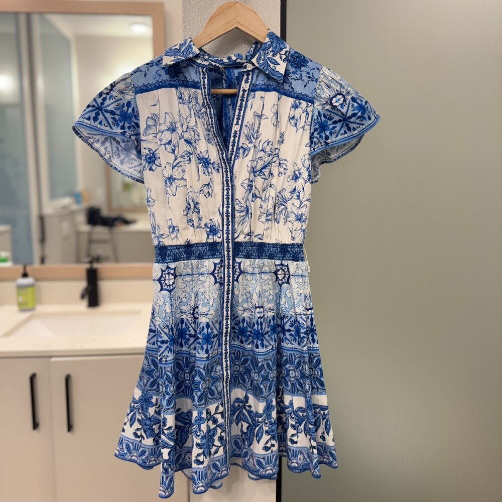 Alice + Olivia Tiffie Floral Mini Dress